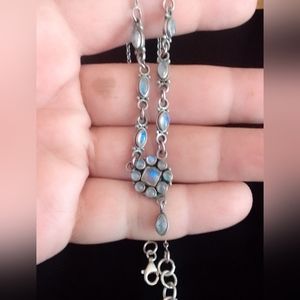 Vintage Labradorite Necklace in Silver 925